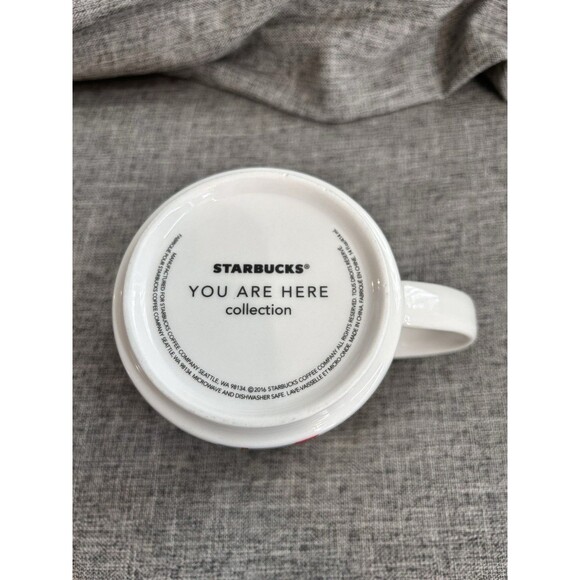 2014 Starbucks You Are Here Collection Ohio 14 Oz Coffee Cup Mug Red White - Picture 6 of 6